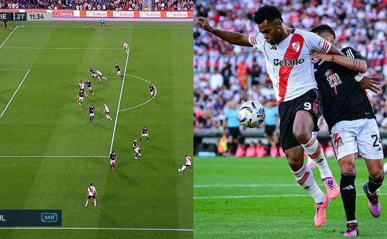 Anulan el segundo gol de Borja en River vs. Rosario&nbsp;Central